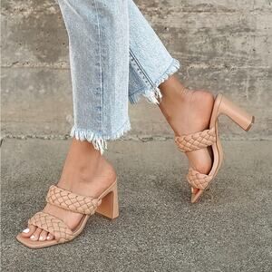 Lulu’s Louella Light Nude High Heel Sandals